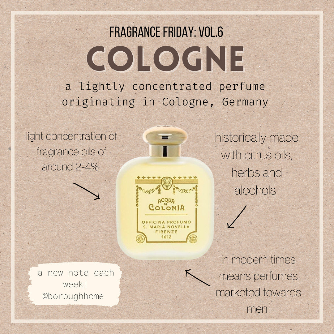 Fragrance Friday Vol. 6: Cologne