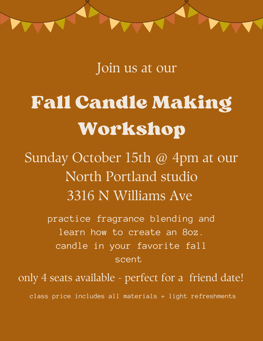 Fall Candle Making Workshop