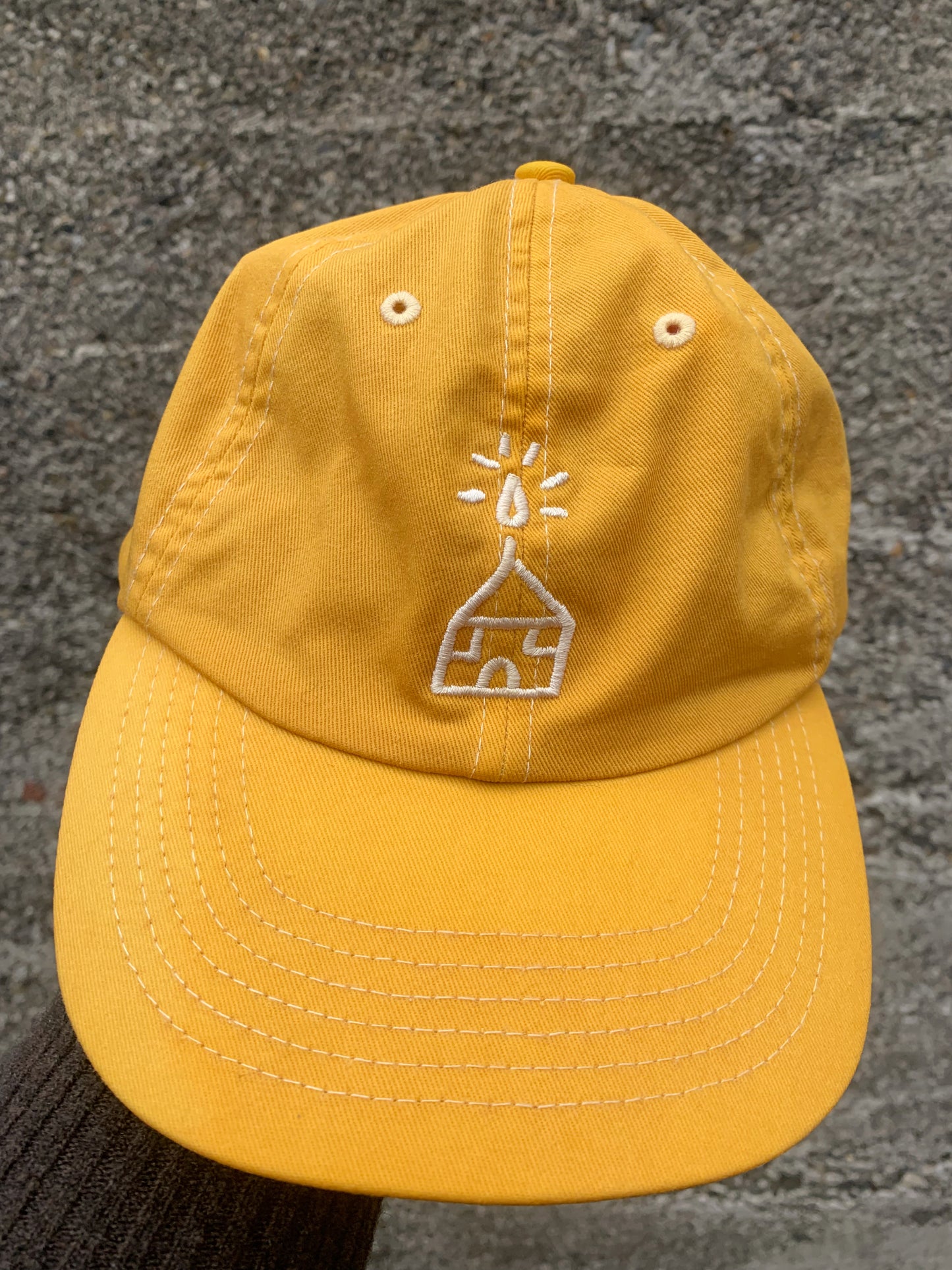 Hand Dyed Little House Logo Dad Cap